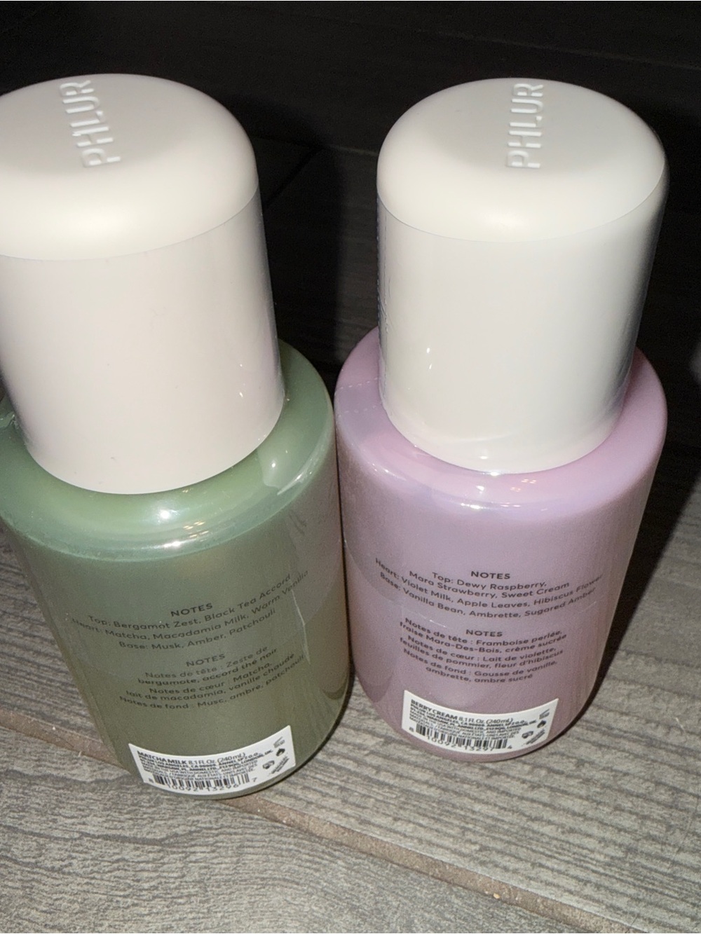PHLUR Matcha Milk + Berry Cream Hair & Body Mist Duo 8.1 oz Each NEW - Picture 4 of 6